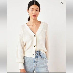 Quince Baby Alpaca-Wool Cropped Cardigan